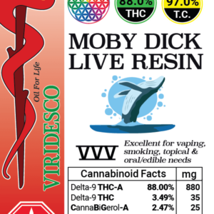 Moby Dick Viridesco Live Resin